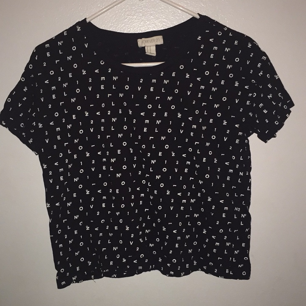 black and white t-shirt